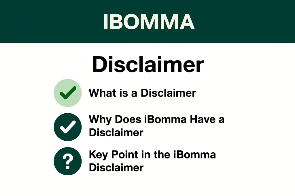 ibomma app Disclaimer